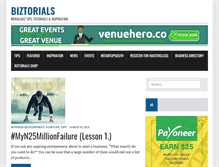 Tablet Screenshot of biztorials.com